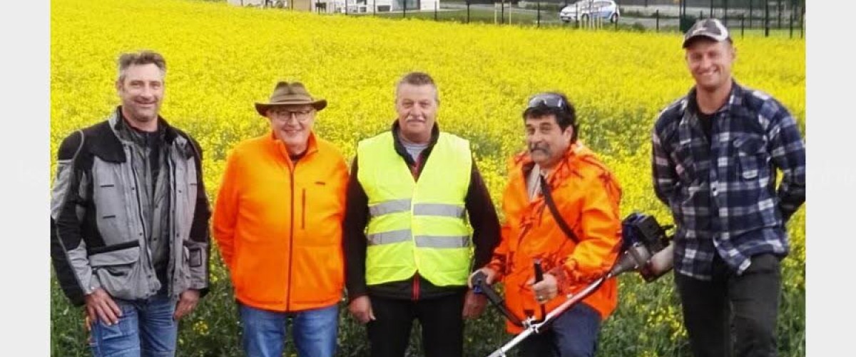 gilbert-paturel-guy-mugnier-pascal-mugnier-pollet-et-jerome-lucas-chasseurs-avec-mickael-goddet-agriculte