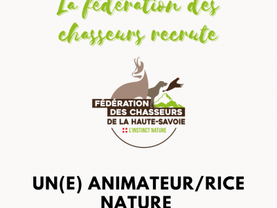 La fédération des chasseurs recrute