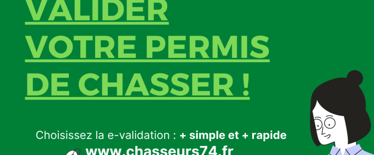 VALIDEZ VOTRE PERMIS DE CHASSER !