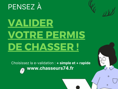 VALIDEZ VOTRE PERMIS DE CHASSER !